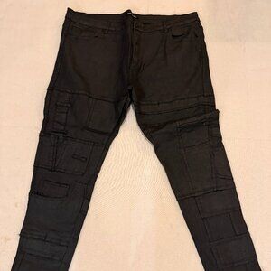 Black Cargo/Utility Pants • Streetwear Style • Size 44 - Embellish Big and Tall